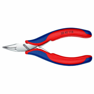 Cleste de precizie cu cioc semirotund indoit, Knipex 35 42 115