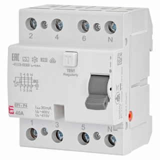 Diferential RCCB EFI-P4 A 40 0.03 ETI 002061512