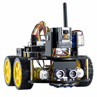 Kit de robot STEM 4WD cu modul ESP32-CAM