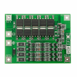 Modul BMS pentru acumulatori Litiu, 4S, 16.8V, 40A