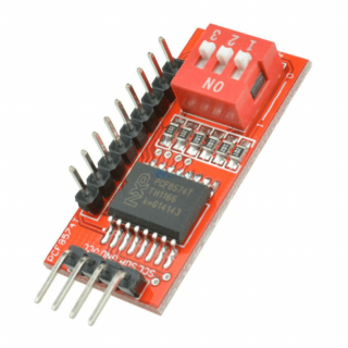 Modul de expansiune porturi I O, I2C, PCF8574, 2.5-6V DC, suport cascada