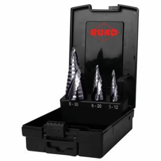 Set burghie in trepte Ruko 101626EPRO HSS-E Co5 RuNaTec, 3 piese