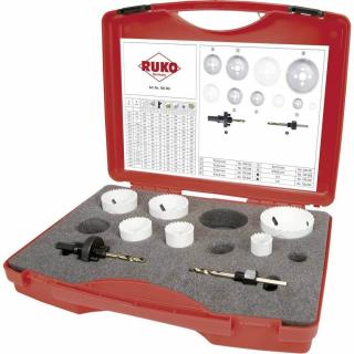 Set de 8 carote HSSE-Co Ruko 126302, 22-68 mm