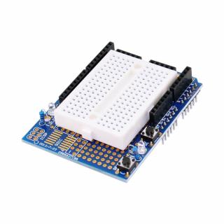 Shield cu mini breadboard pentru prototipuri, compatibil Arduino UNO R3