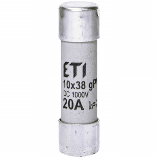 Siguranta panouri fotovoltaice CH10x38 gPV 20A 1000V DC ETI 002625085