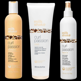 Set 3 produse - Ingrijire par cret, Sampon 300 ml, Masca par cret 250 ml,  Leave-in par cret 300 ml, Curl Passion Milk_shake