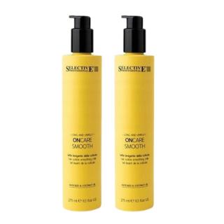 Set tratament par pentru femei, Selective On Care Smooth, par degradat, SAMPON 275 ml + BALSAM 250 ml