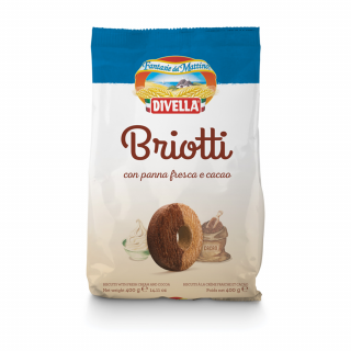 Divella Biscuiti Briotti cu Smantana si Cacao 400gr