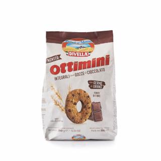 Divella Biscuiti Ottimini Integrali cu Fulgi de Ciocolata 350gr