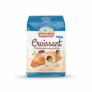 DIVELLA Croissant fistic si ciocolata - 210gr x 5 bucati - Fantasie del Mattino