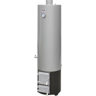 Ansamblu boiler pe lemn cu focar usa fonta FM, tabla vopsita, 120 l