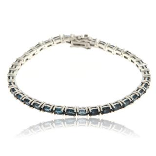 Bratara tennis Argint 925 Placat cu Rodiu Topaz London Natural - Eleganta si Rafinata