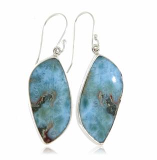 Cercei Argint 925 Larimar Natural - Eleganta si Liniste