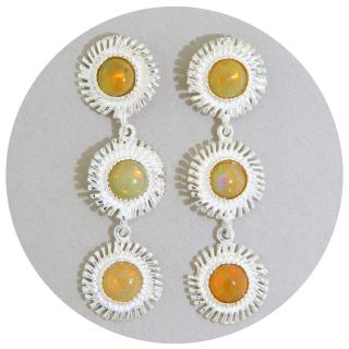 Cercei Argint 925 Opal Natural - Raze Diafane