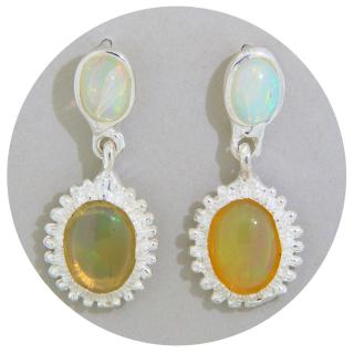 Cercei Argint 925 Opal Natural - Sofisticati si Delicati