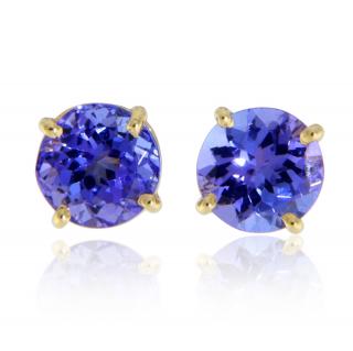 Cercei Aur 14k Tanzanite Naturale - Eleganta si Mister