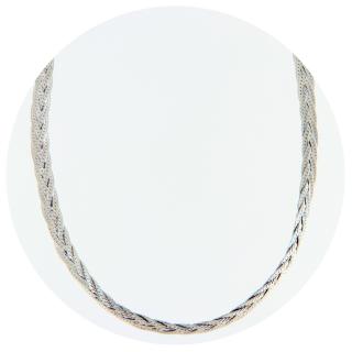 Colier cu Lant Impletit 5.5 mm Argint 925 Rodiat - Bright Twisted Paths