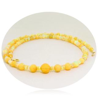 Colier Opal Etiopian Natural Aur 14 k Galben - Eleganta si Stralucire
