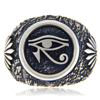 Ghiul Argint 925 Masiv Horus Eye - Protectie si Intelepciune Ancestrala