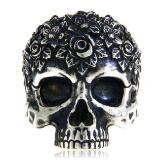 Ghiul Barbatesc Argint 925 Oxidat Art Nouveau Skull - Sofisticat si Rebel