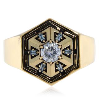 Ghiul Masiv Aur 14k Diamante Naturale Imperial Colossus Star Wars