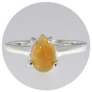 Inel Argint 925 Opal Natural - Simplitate si Eleganta