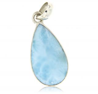 Pandant argint 925 Larimar Natural Para - Bogatia Cerului Senin