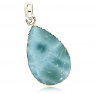 Pandant argint 925 Piatra Naturala Larimar Para - Eleganta Discreta