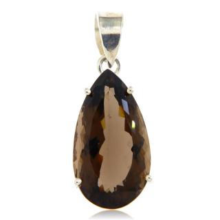 Pandantiv Argint 925 Cuart Fumuriu Natural - Eleganta si Energie
