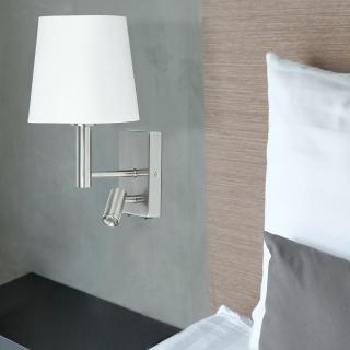 APLICA  HARVEY  ALB E27 1X40W LED 3W 36X21X18CM
