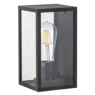 APLICA TOPEKA 8140 DE EXTERIOR TRANSPARENT E27 1X60W 22X12X12CM