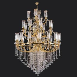 Candelabru Cristal Bussy Tila 0158-58-28F 28X40W E14