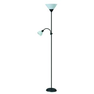 LAMPADAR ACTION 4062 NEGRU ALB E27 1X100W + E14 1X25W D230X1800MM