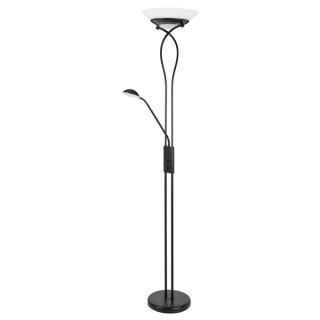 LAMPADAR  GAMMA TREND NEGRU MAT ALB E27 2X15W + G9 1X40W