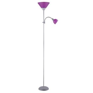 LAMPADAR RABALUX ACTION 4020 ARGINTIU VIOLET E27 1X100W + E14 1X25W D230X1800MM