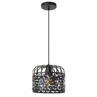 PENDUL ALESSANDRA 2156 CU 1 BRAT NEGRU MAT NEGRU E27 1X60W