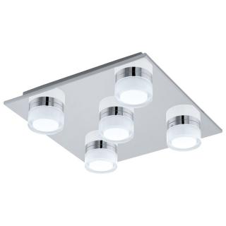 PLAFONIERA LED EGLO BATHOLINO ROMENDO 1 96544 5X7.2W LUMINA CALDA CROM 320X320X70 IP44