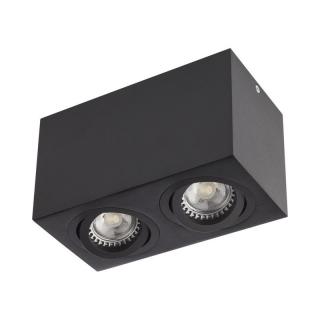 PLAFONIERA LED XBRIX PATRAT 2XGU10 IP20 NEGRU ARELUX