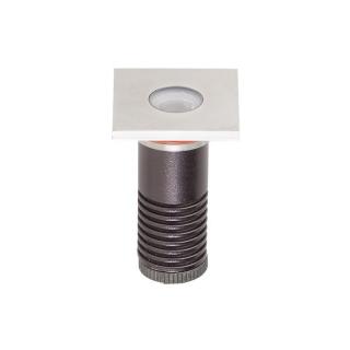 SPOT PAVAJ LED XGROUND PATRAT 1X1W CREE 3000K 45   IP67 INOX ARELUX