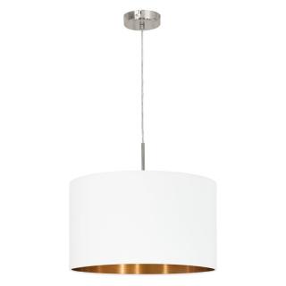 SUSPENSIE EGLO PASTERI 95044 1X60W E27  NICHEL SATIN H1100 D380 IP20