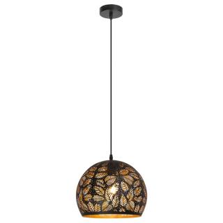 SUSPENSIE MANORCA 2276 CU 1 BRAT NEGRU NEGRU E27 1X40W