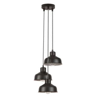 SUSPENSIE  OWEN   NEGRU E27 3X25W D280MM