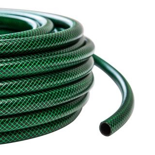 Furtun PVC cu insertie textila Gradina (Verde) 12.5 mm Rola 25 ML