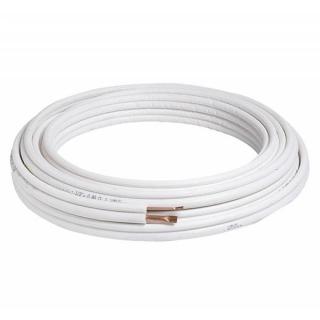Teava Cupru Halcor Izolata Dubla Pentru Montaj Aer Conditionat 6.35 x 0.6 mm - 12.7 x 0.64 mm, rola 20 metri