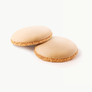 Coji Macarons mari, culoare neutra 70 mm - 48 buc