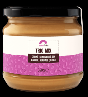 Crema tartinabila din arahide, migdale si caju TRIO MIX 360 gr Sunday Bites
