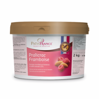 Umplutura crocanta de migdale si zmeura PRALICRAC FRAMBOISE 2kg