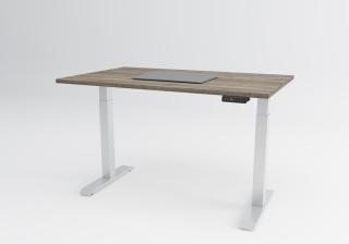 Promo - Birou reglabil inoLift Duo Lite - 2 motoare, sarcina 120kg, blat pal 1200x600x18 model stejar