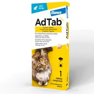 AdTab Cat 48 mg (2-8kg) - o tableta