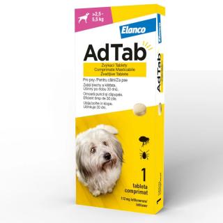 AdTab Dog 112.5 mg (2.5 - 5.5 kg) - o tableta